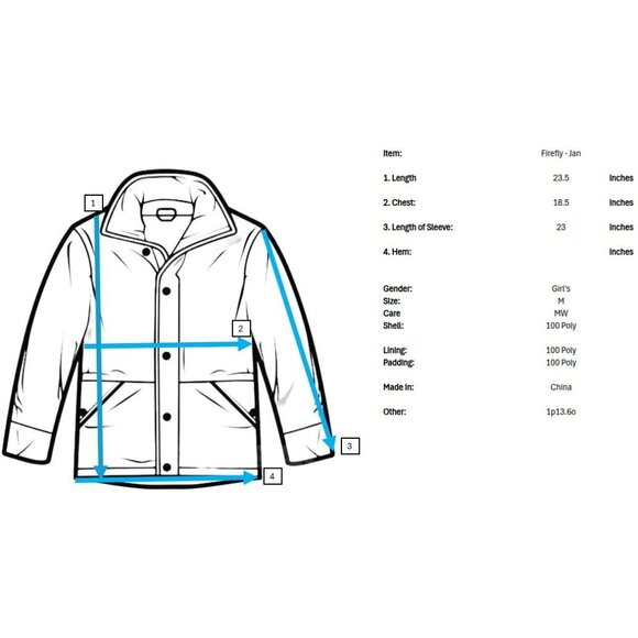 Firefly Jan Purple Winter Coat Girls M Lined Insulated Pockets Faux Fur Hoodie - Picture 10 of 10